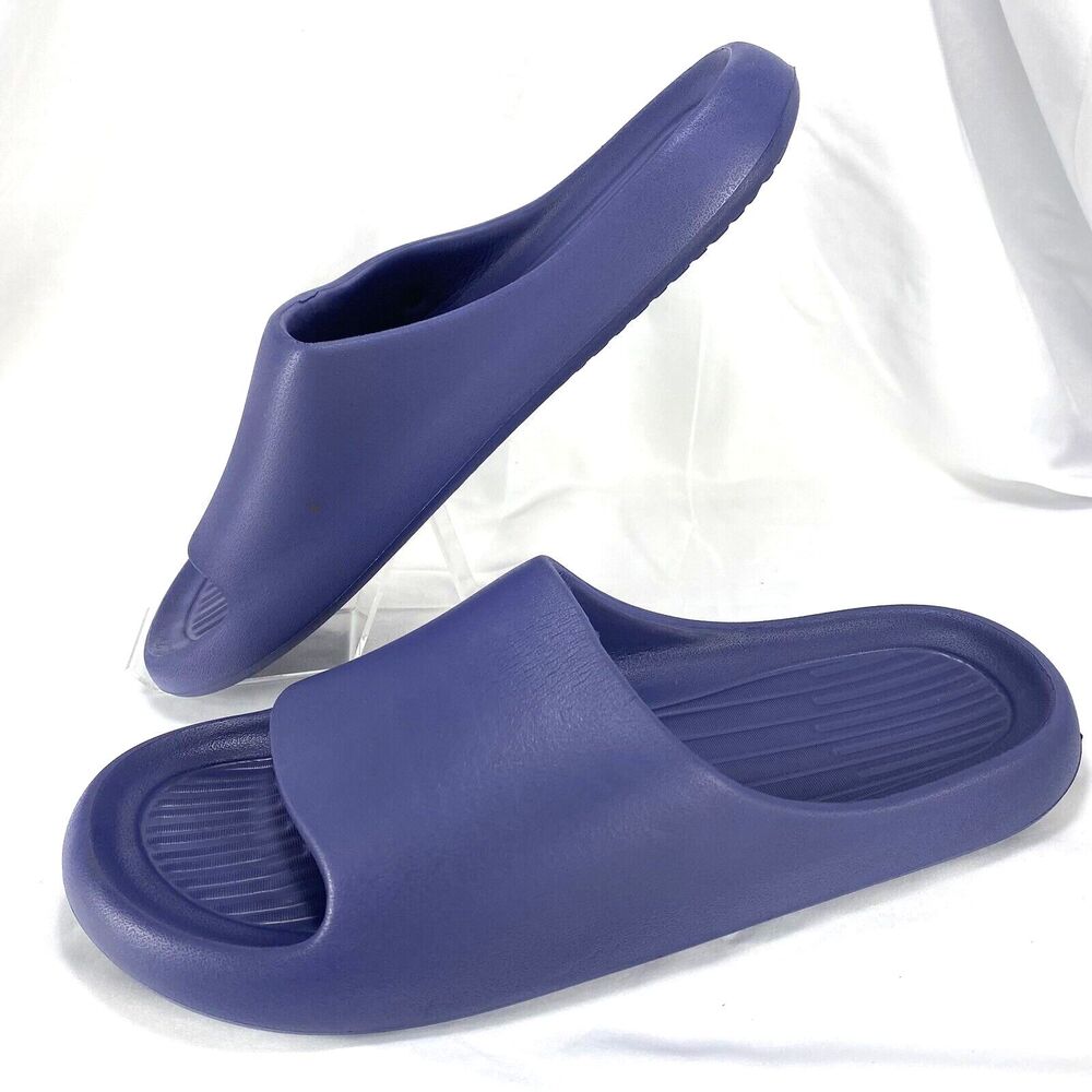 Unbranded Men's Molded Slide Sandals Sz 13.5-14 (12") Slipper Casual Beach Blue